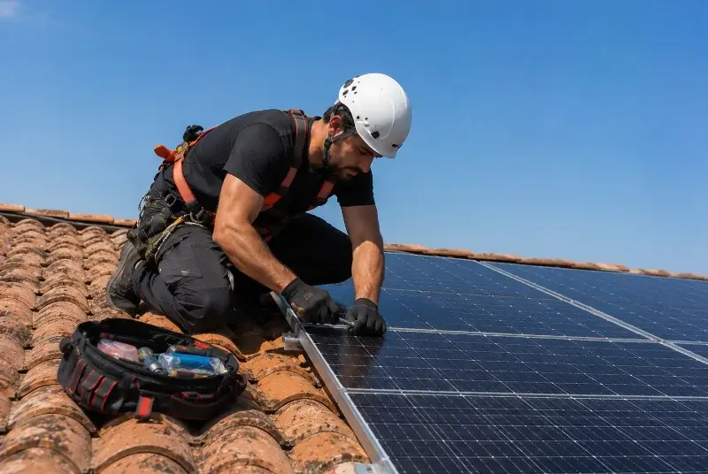 Maintenance et monitoring de panneaux solaires à Arthès